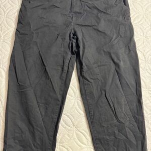 George Black Pants with Blue Label